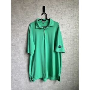 Peter Millar Green Summer Comfort The Hills Country Club Polo Shirt‎ Men's XL